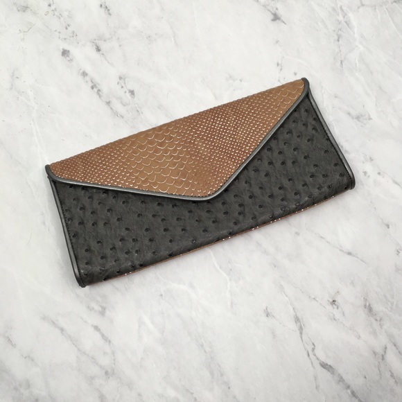 Big Buddha Handbags - Big Buddha Faux Snakeskin Clutch